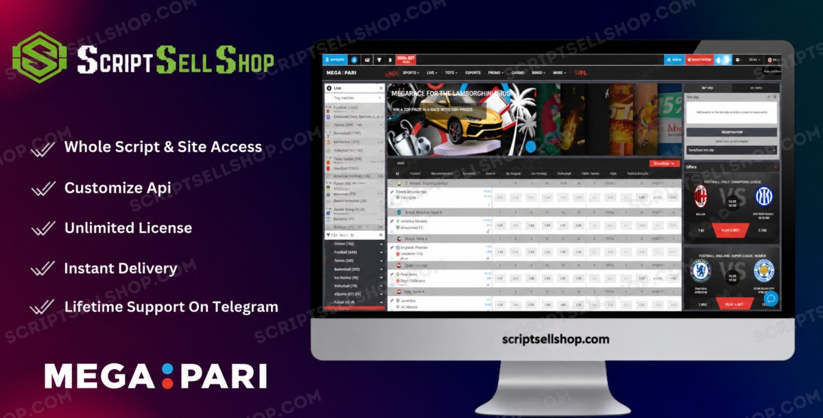 Megapari-Betting Site Script Source Code — Betting Site Script — Script Sell Shop Ltd