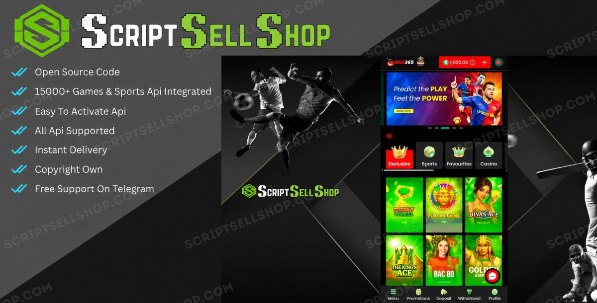 Baji Live Betting Site Script Source Code — Betting Site Script — Script Sell Shop Ltd