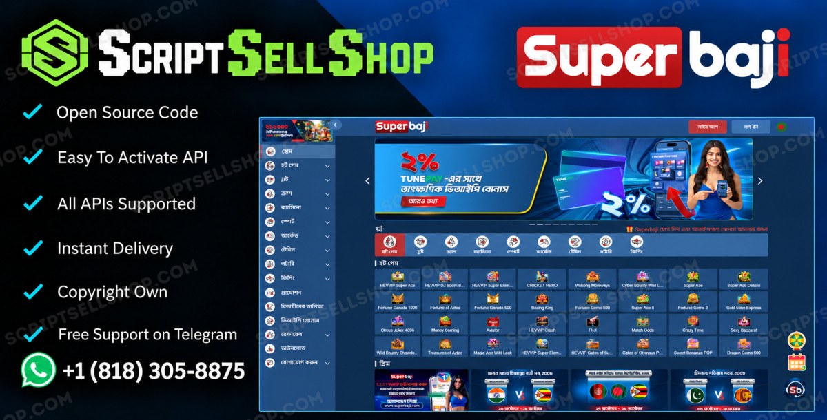 Superbaji Betting Site Script Source Code — Betting Site Script — Script Sell Shop Ltd